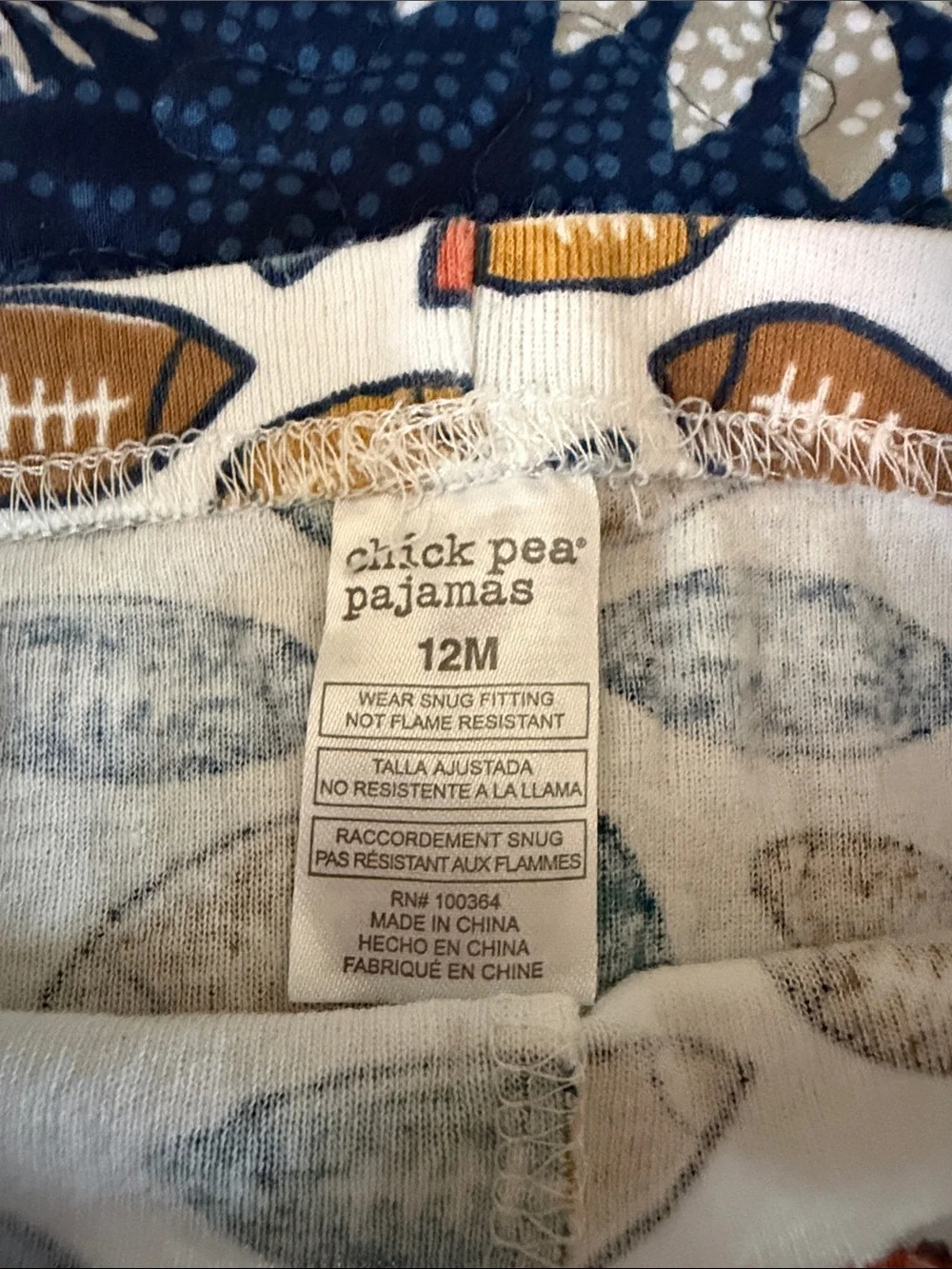 size 9 months 3 pc football/sports infant set